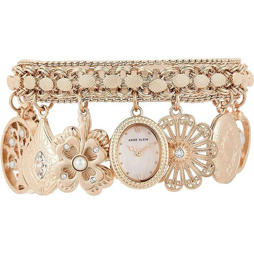Anne Klein 10/8096RMCH White Dial Analog Quartz Women's Watch