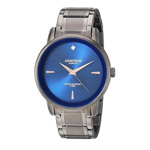Armitron 20/5263NVDG Men's Diamond-Accented Bracelet Watch