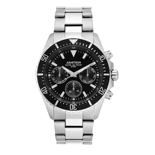 Armitron 20-5351BKSV Multi-Function Bracelet Watch