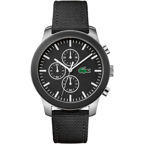 LACOSTE 2010950 Analogue Black Dial textile Strap Men's Watch Lacoste
