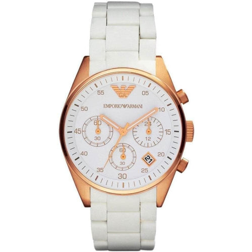 Emporio Armani Sportivo White Dial Women's Watch AR5920 Emporio Armani