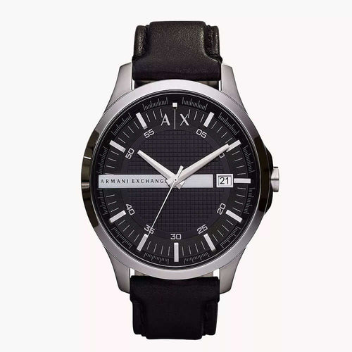 Armani Exchange AX2101 – Men's Hampton Black Leather Watch