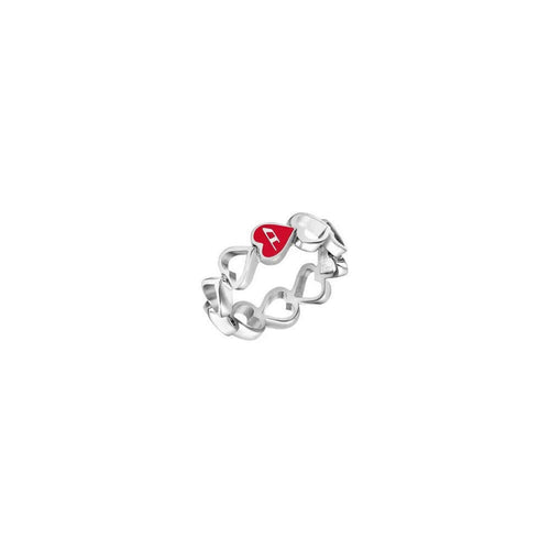 Diesel DX166904005 D Logo Heart Motif Ring
