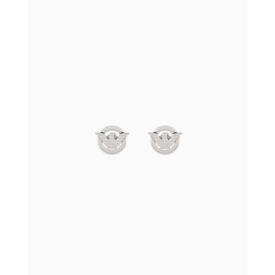 Emporio Armani EGS3238040 Stainless Steel Logo Stud Earrings