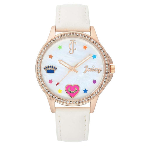 Juicy Couture JC/1106RGWT Women's Watch - Rose Gold and White Elegance
