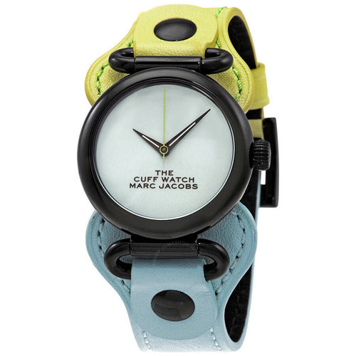 Marc Jacobs MJ0120179291 The Cuff Quartz White Dial Dual tone Women's Watch Marc Jacob