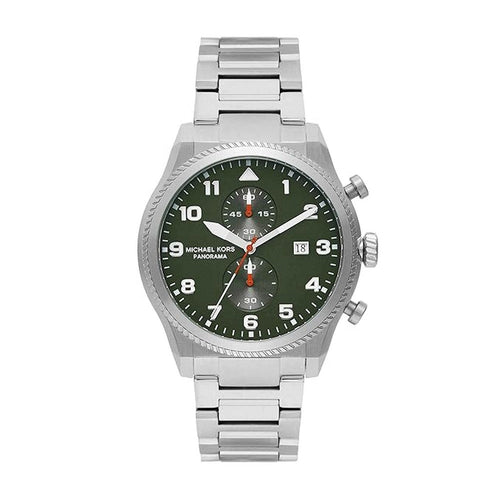 Michael Kors MK9196 Panorama Silver Quartz Stainless Steel Watch