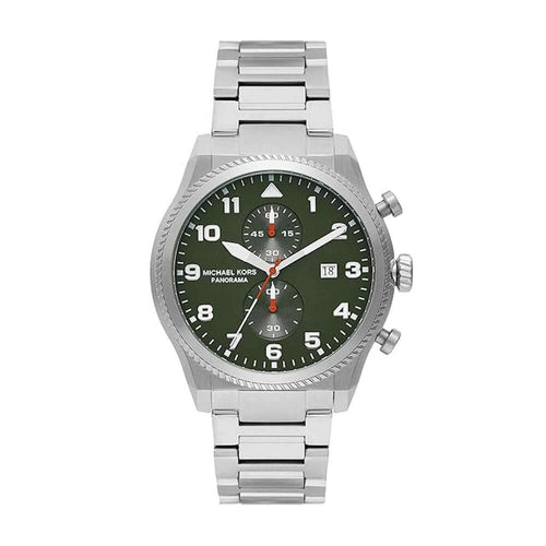Michael Kors MK9196 Panorama Silver Quartz Stainless Steel Watch