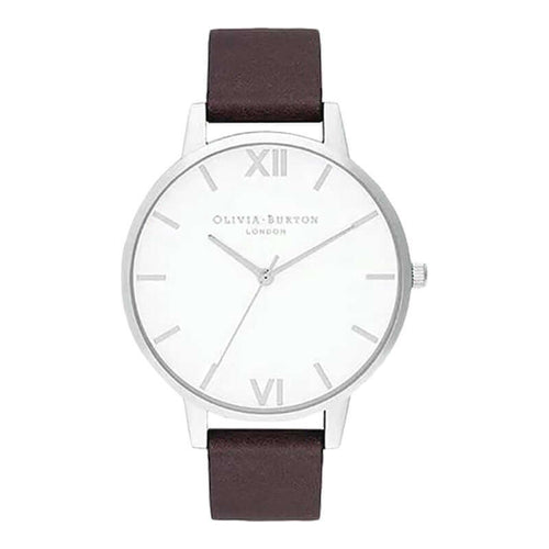 Olivia Burton Semi Precious Dial Grey Strap Watch OB16SH05