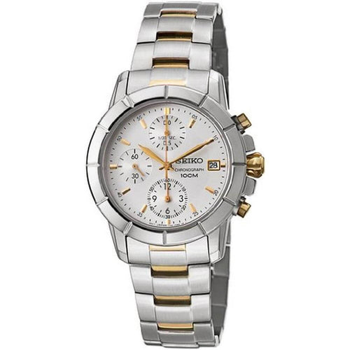 seiko SNDY25P1 Two Tone Bracelet Chronograph Women's Watch seiko