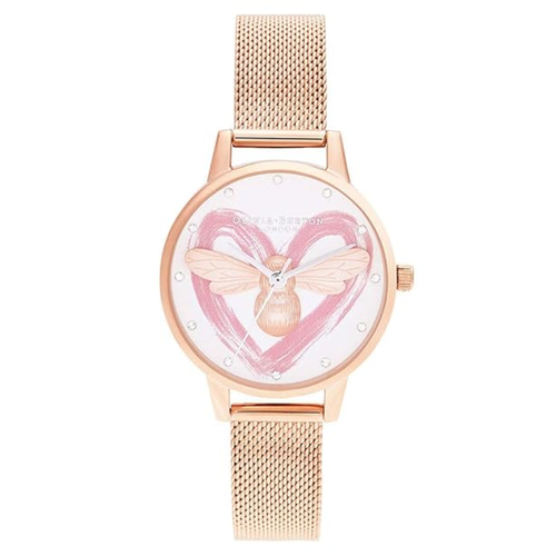 Olivia Burton OB16FB01 You Have My Heart Rose Gold Watch