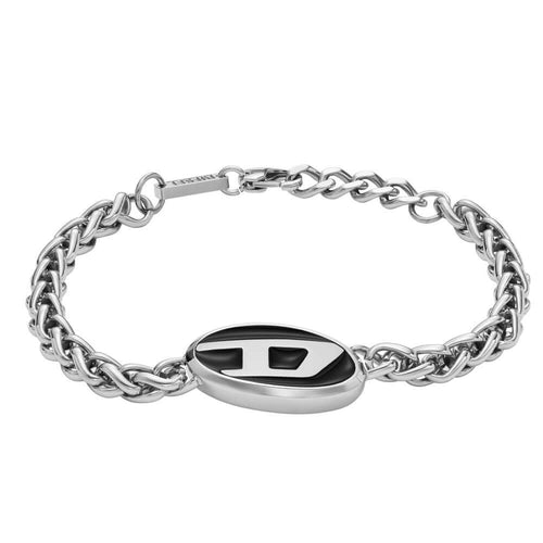 Diesel DX1469040 Men's Steel Silver Stainless Steel Bracelet