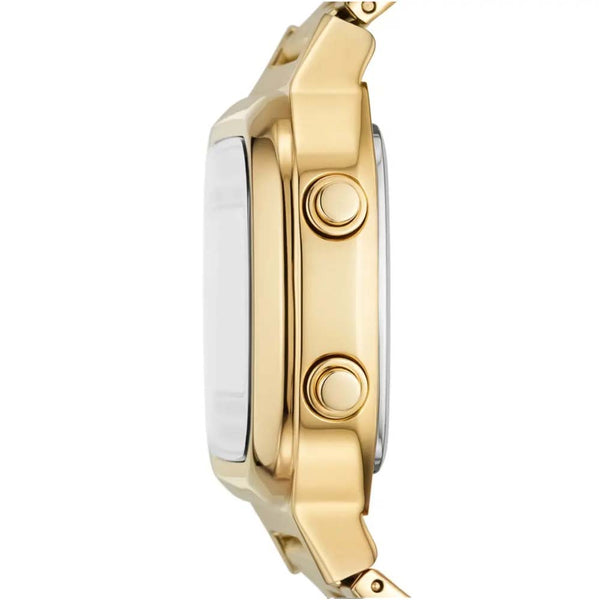 Fossil FS5843 Retro Digital Gold Tone Stainless Steel Watch – Our