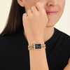 Rosefield SBGSG-O77 Studio Double Chain Black Gold Women's Watch