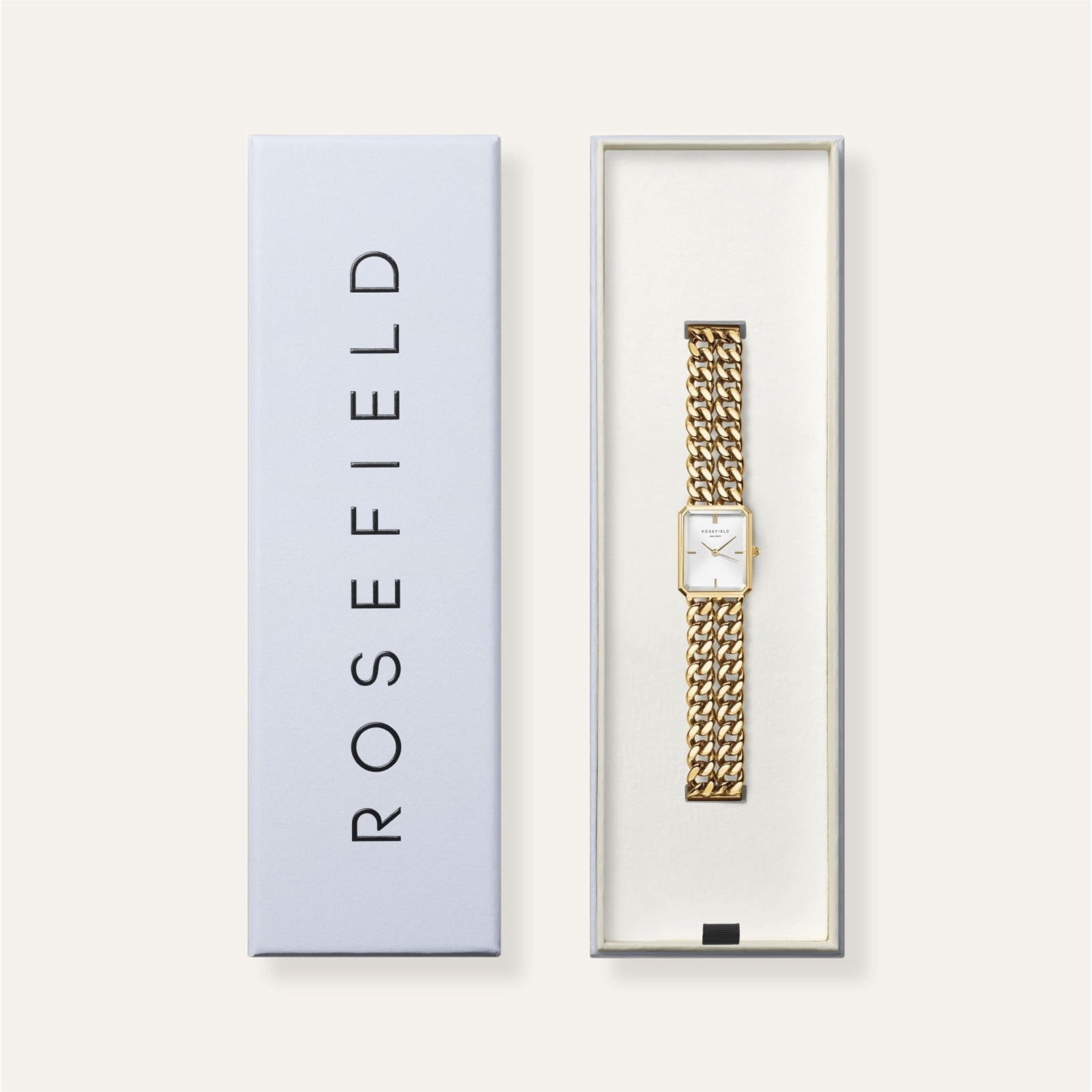 Rosefield SWGSG-O76 Studio Double Chain Gold Women's Watch