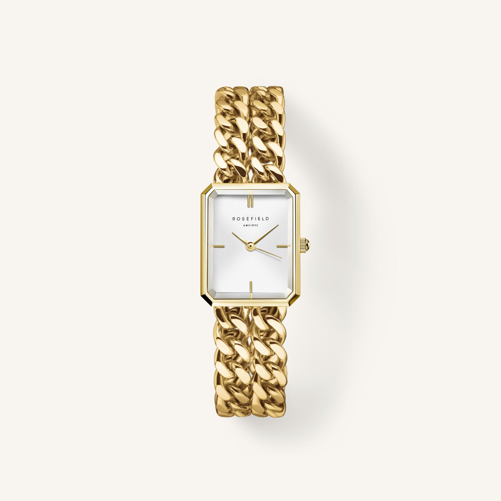 Rosefield SWGSG-O76 Studio Double Chain Gold Women's Watch