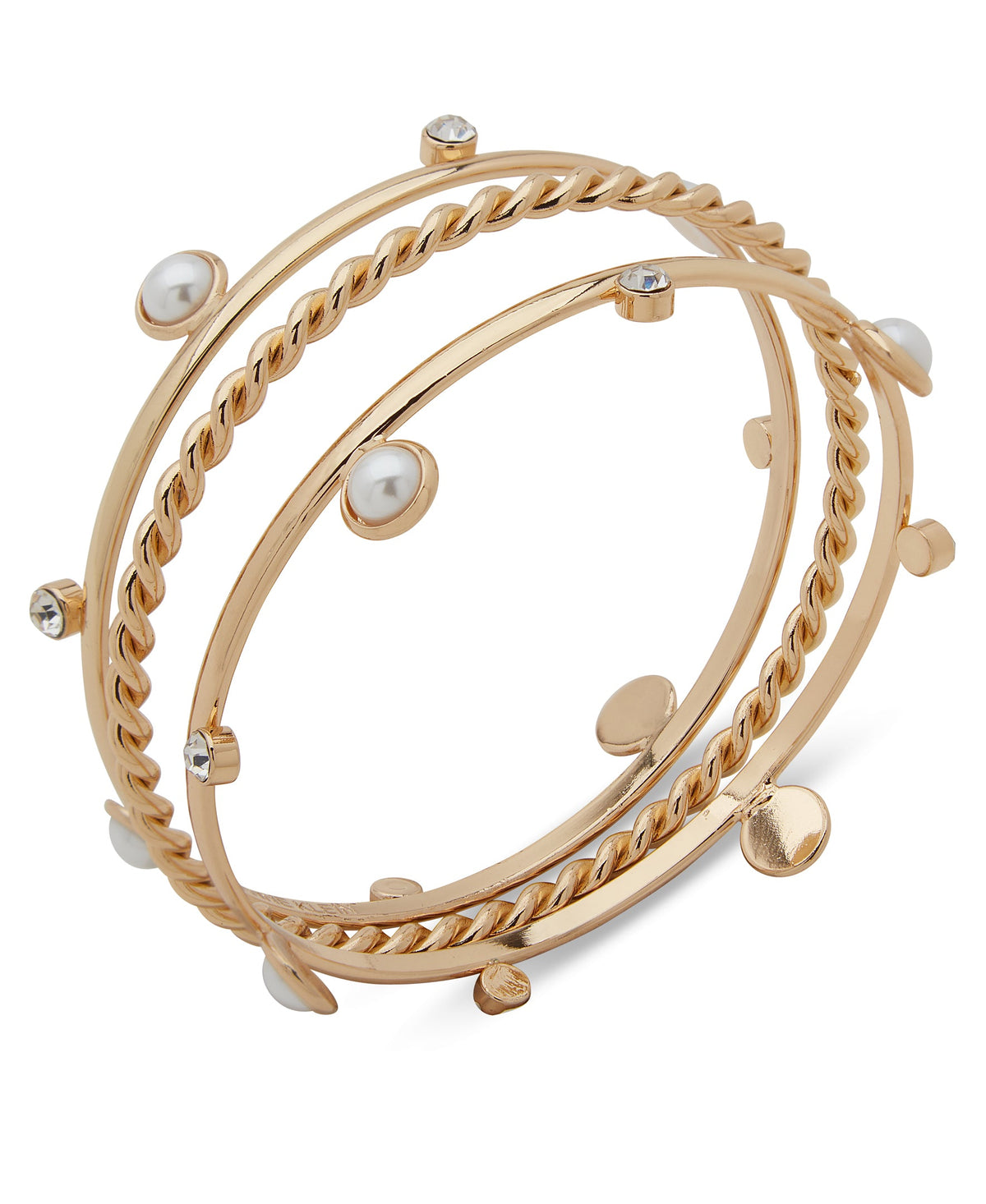 Anne Klein 3-Piece Bangle Set 01B00916 Women Jewelry