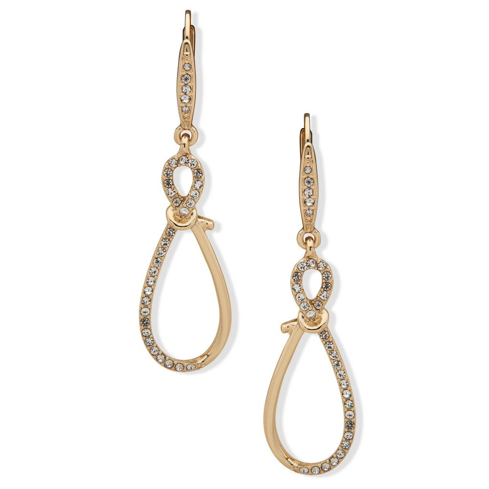 Anne Klein 01E00096 Crystal Accent Teardrop Earrings