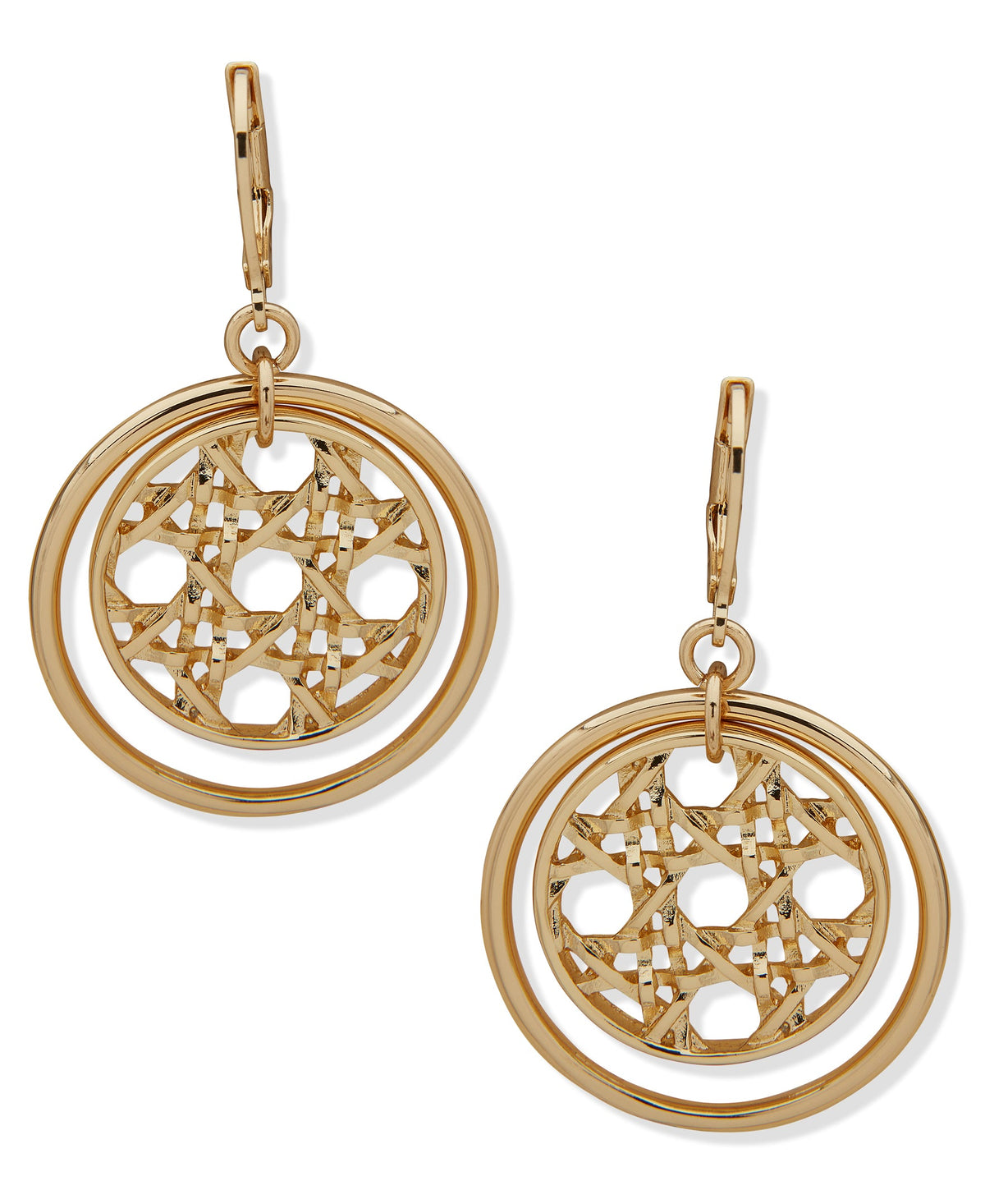 Anne Klein 01G00905 Filigree Circle Drop Earrings