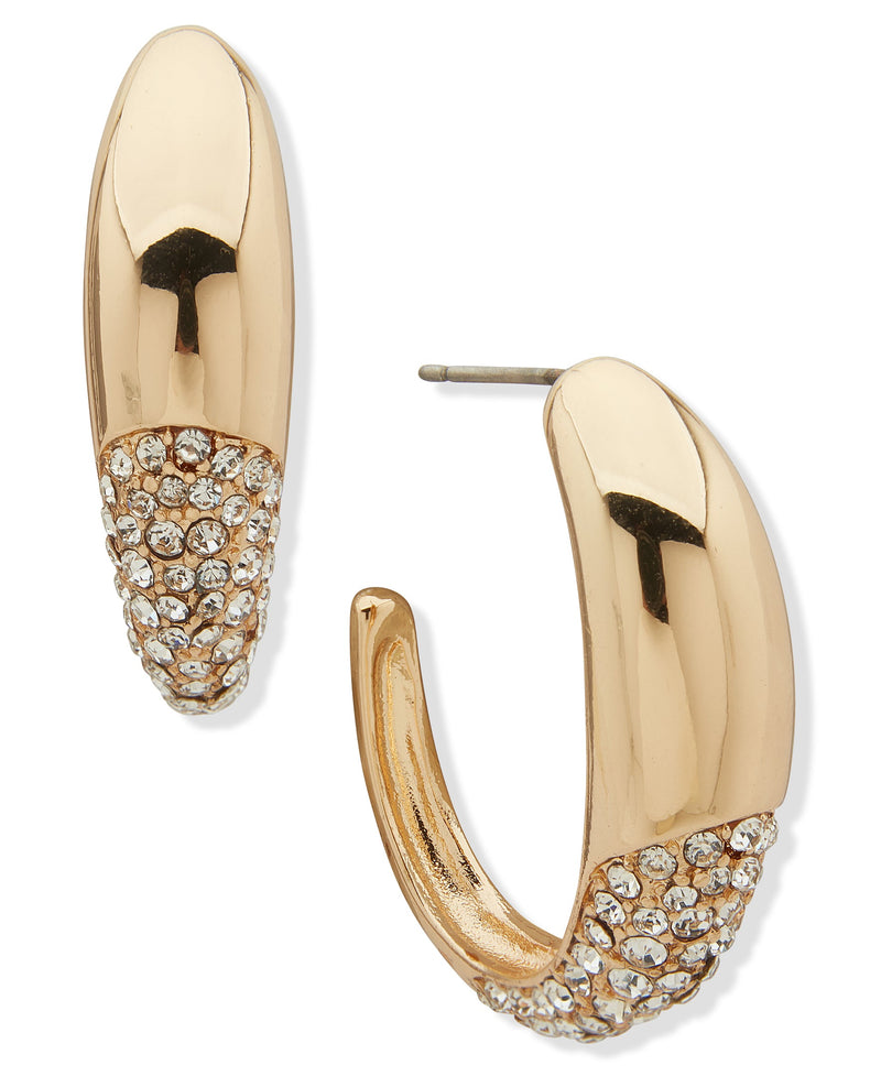 Anne Klein 01G01130 33mm C-Hoop Earring