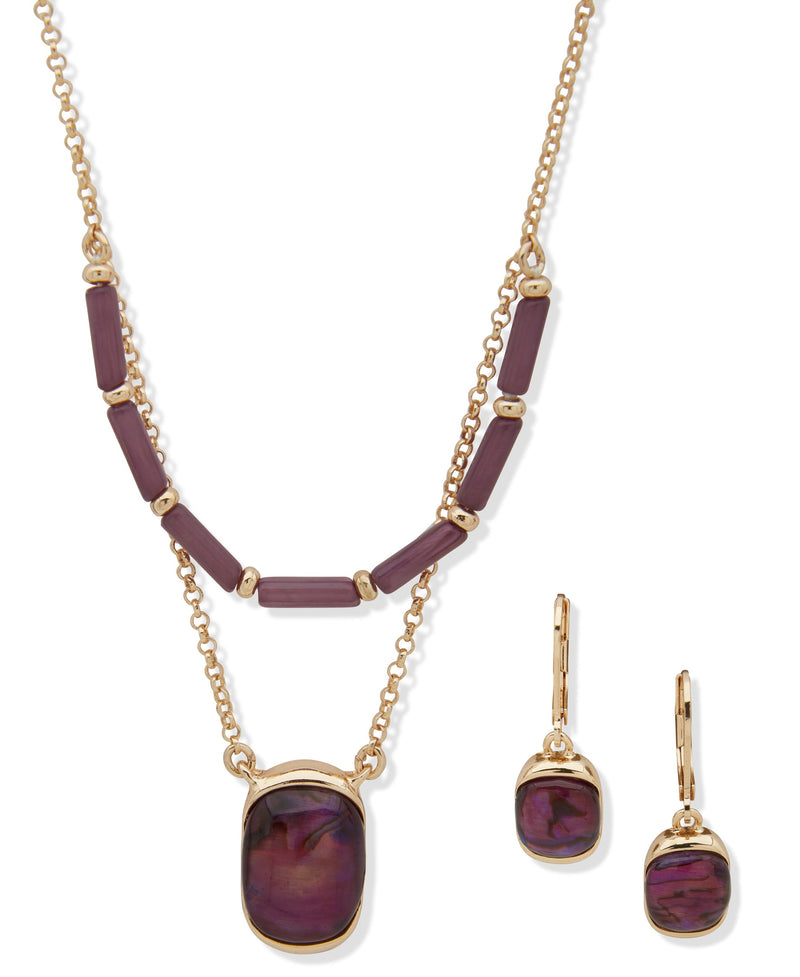 Anne Klein 01S00257 Earring & Necklace Set