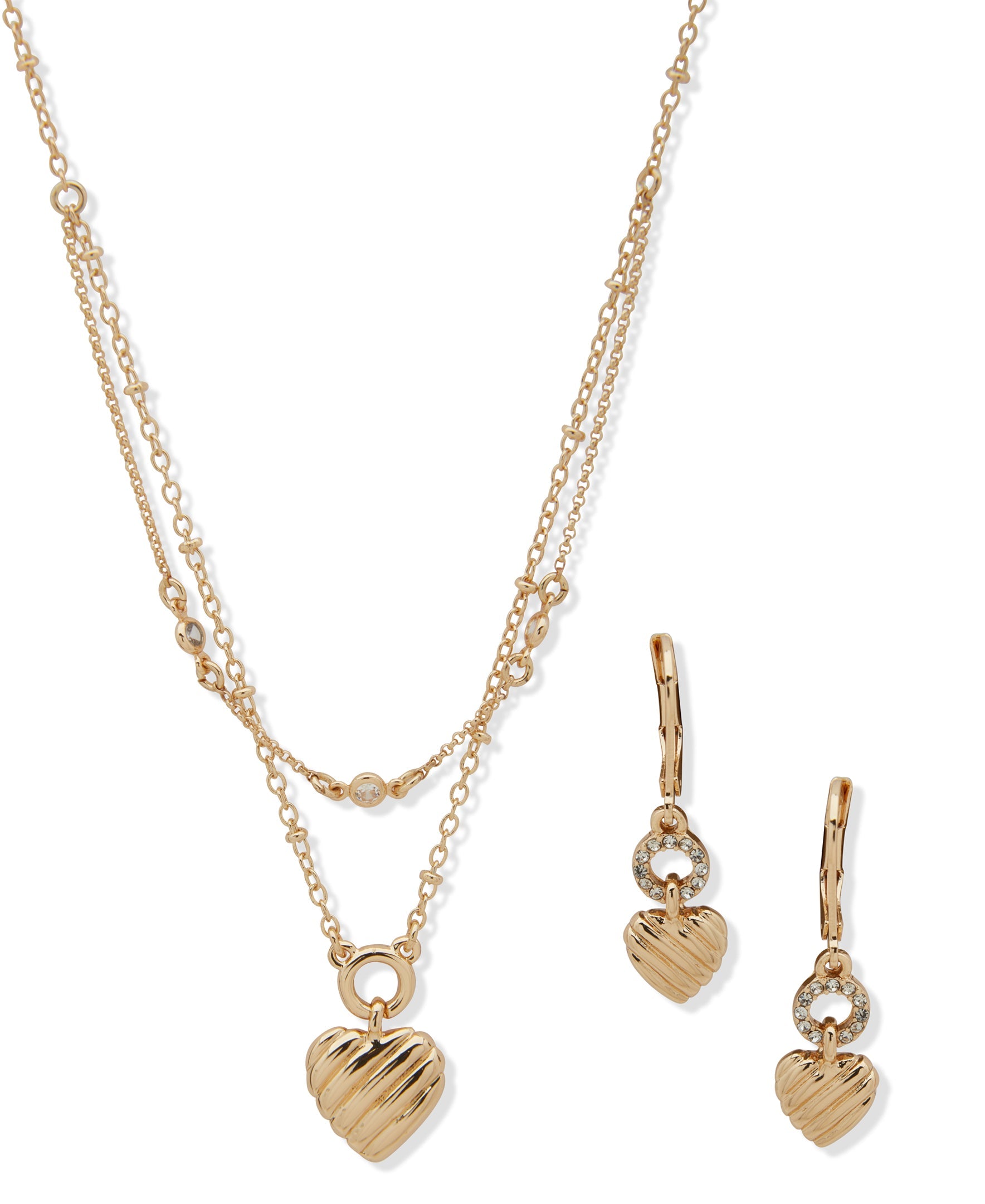 Anne Klein 01S00259 Earring & Necklace Set