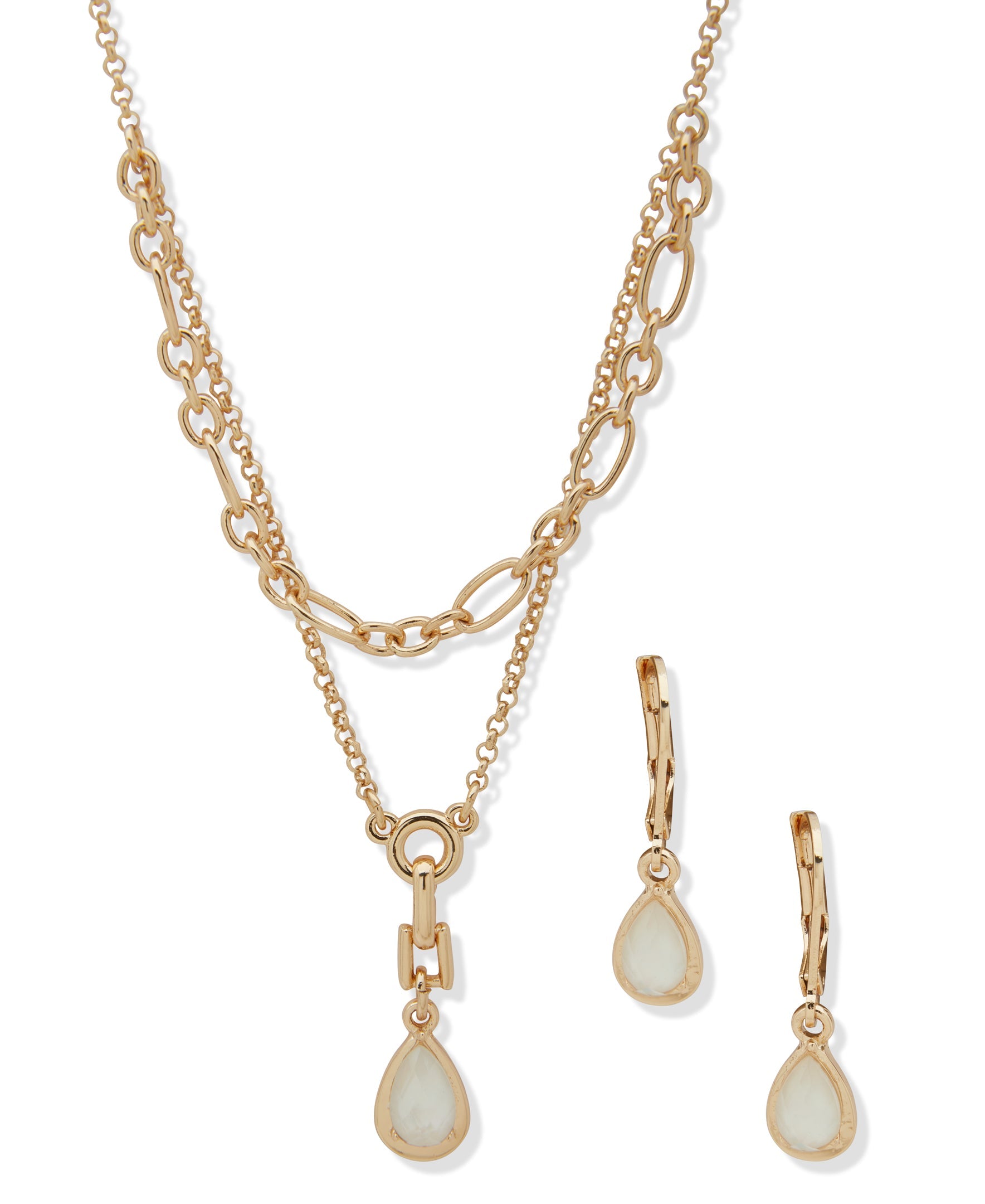 Anne Klein 01S00267 Earring & Necklace Set