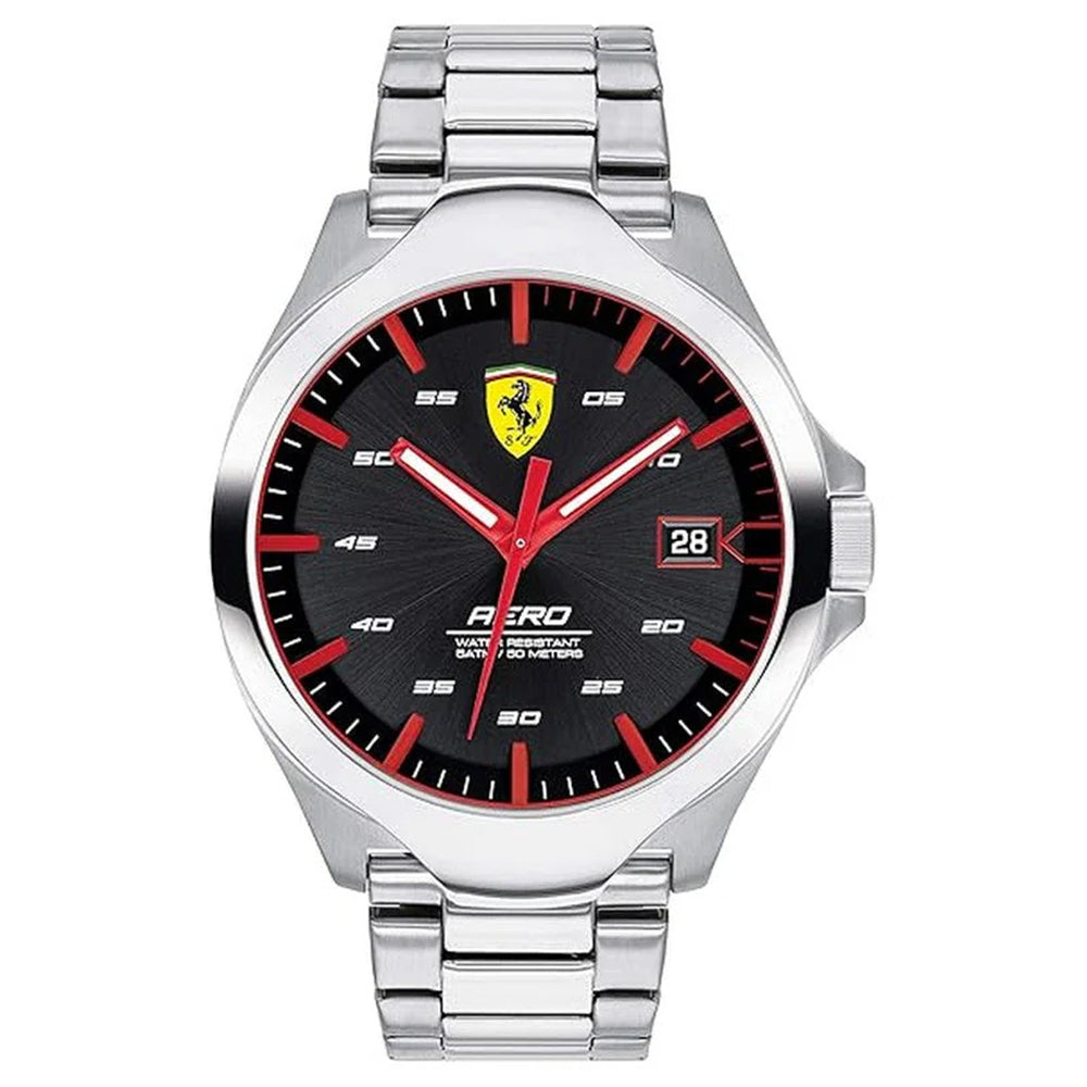 SCUDERIA Ferrari 0830507 Aero Silver Men's Bracelet Watch