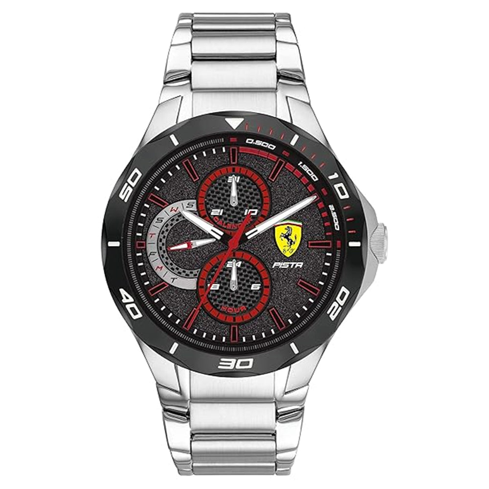 SCUDERIA Ferrari 0830726 Pista Stainless Steel Black Dial Men's Watch