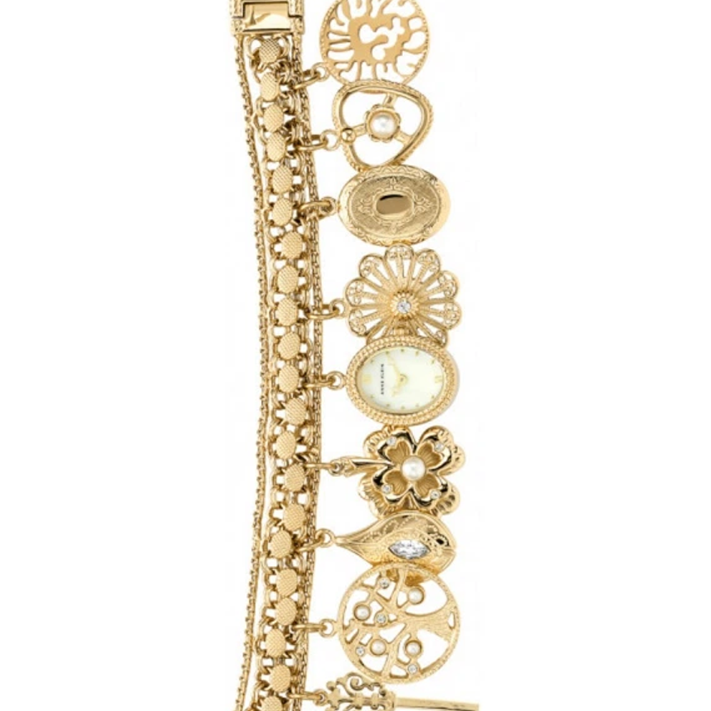 Anne Klein 10/8096RMCH White Dial Analog Quartz Women's Watch