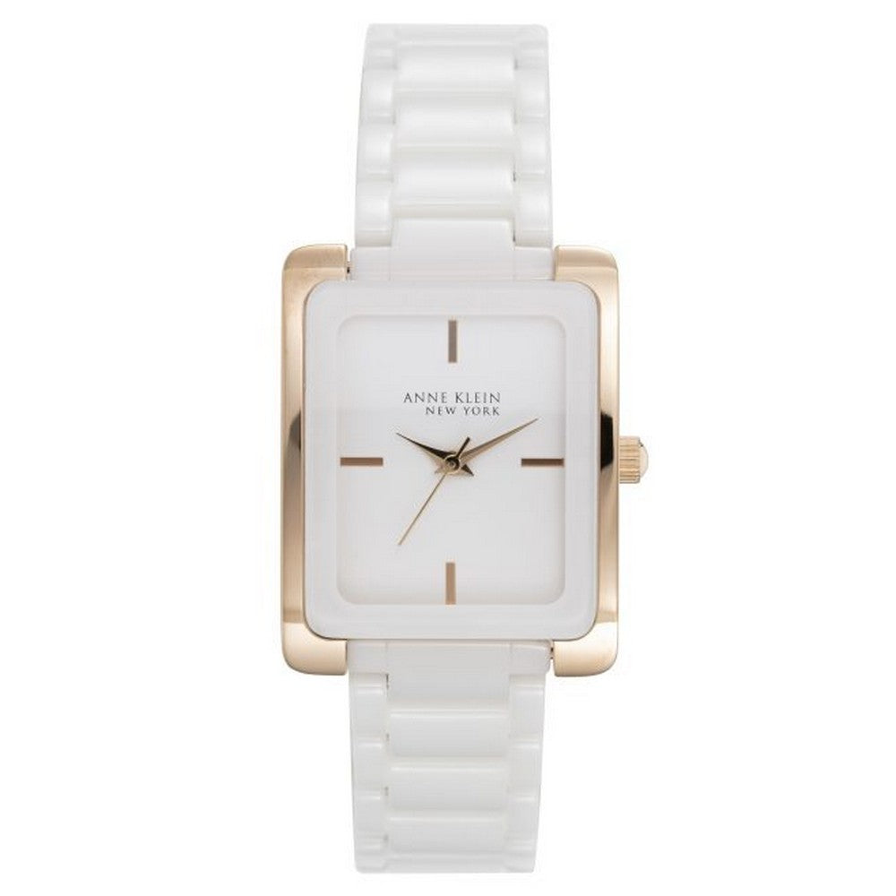 Anne Klein 12-7756WTRG White Dial Analog Quartz Women's Watch