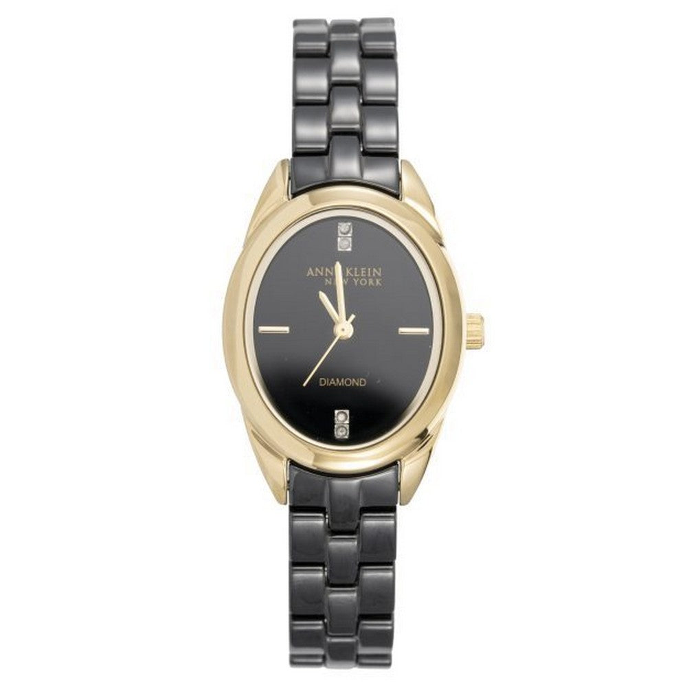 Anne Klein 12-7758BKGB Black Dial Analog Quartz Women's Watch