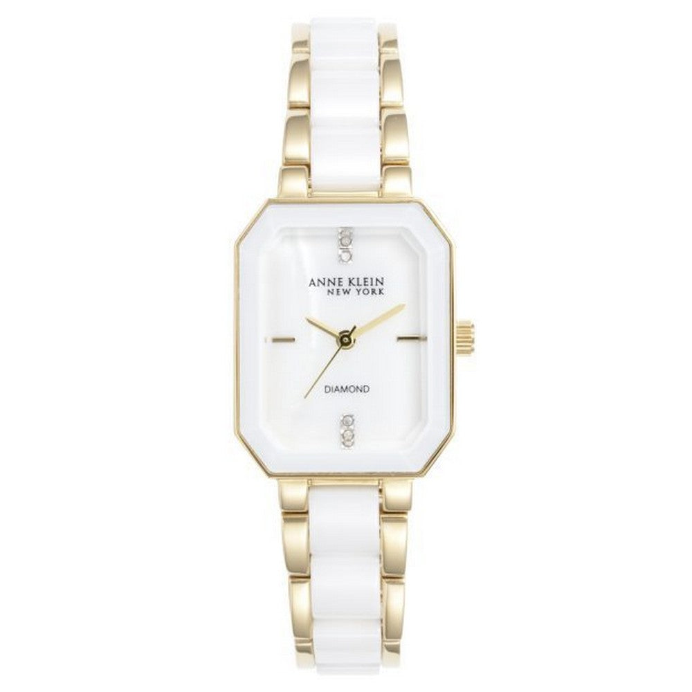 Anne Klein 12-7760WTGB White Dial Analog Quartz Women's Watch