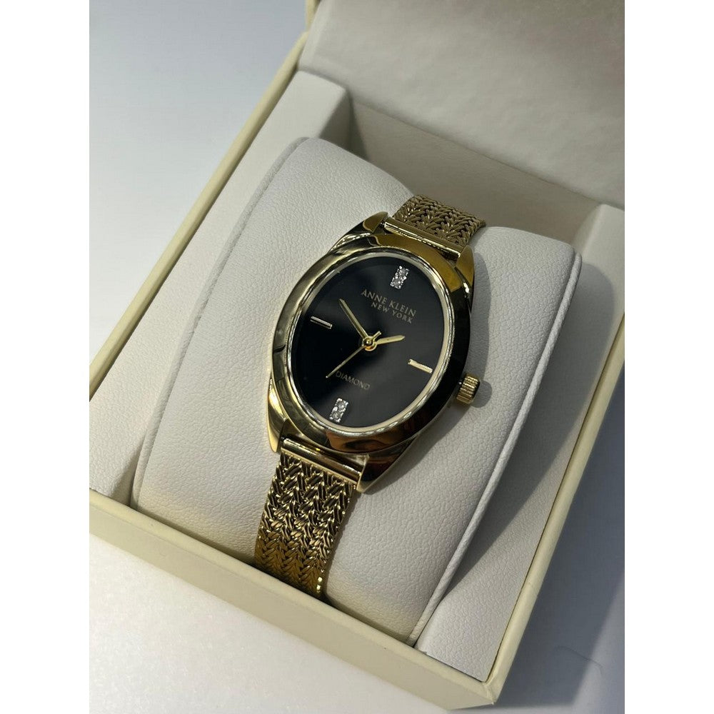 Anne Klein 12/7768BKGB Black Dial Analog Quartz Women's Watch