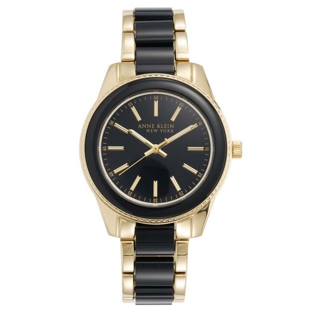 Anne Klein 12-7772BKGB Black Dial Analog Quartz Women's Watch