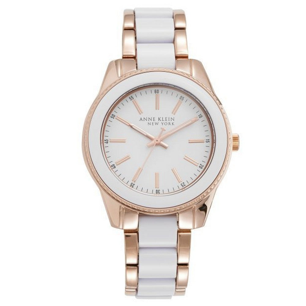 Anne Klein 12-7772WTRG White Dial Analog Quartz Women's Watch