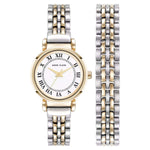 Anne Klein 12-7777TTST White Dial Analog Quartz Women's Set Watch