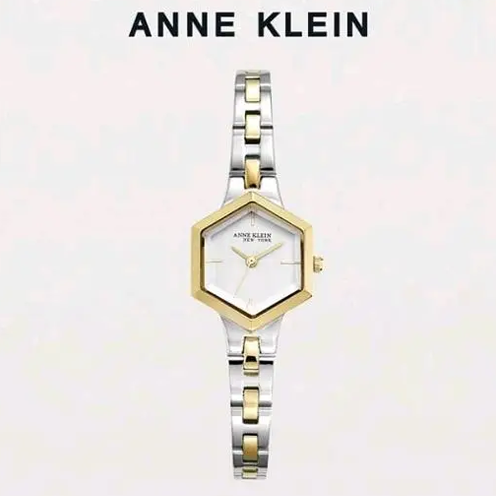 Anne Klein 12-7781SVTT White Dial Analog Quartz Women's Watch
