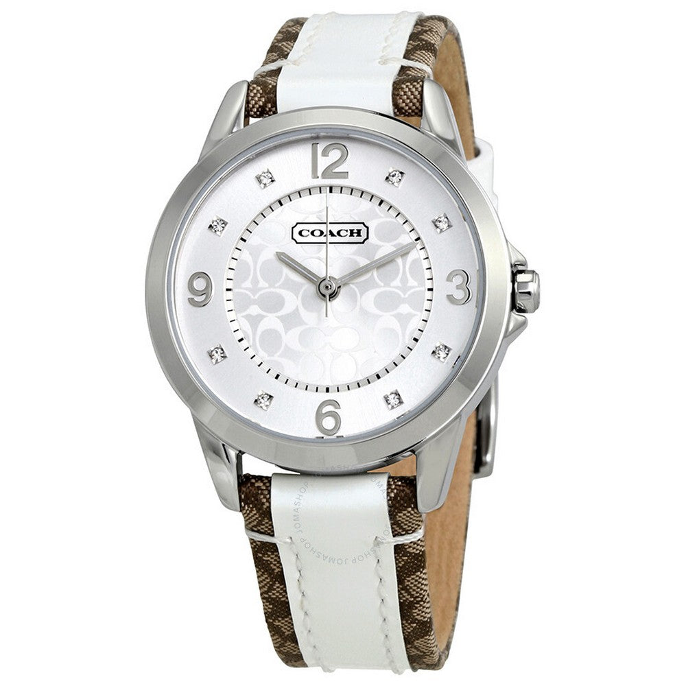 COACH 14501619 Classic Silver Dial Two Tone Leather Women's Watch