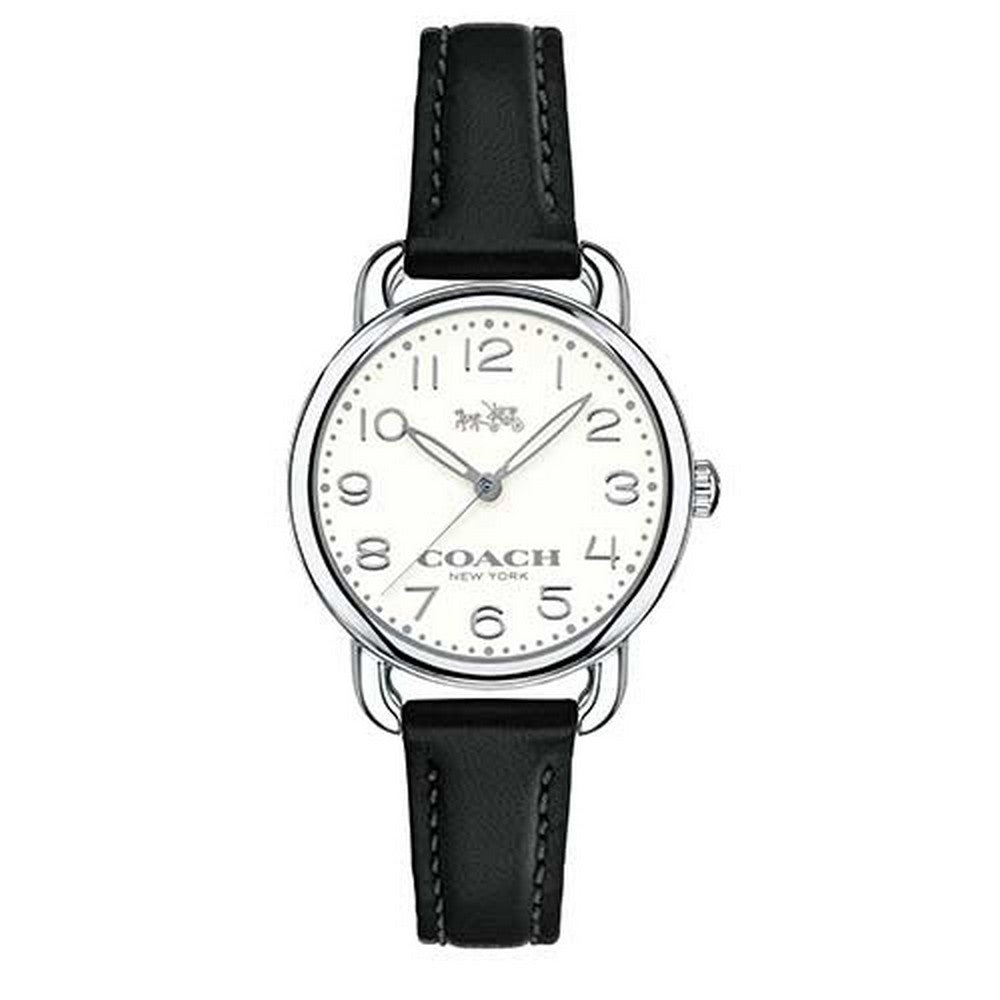COACH 14502247 Delancey White Dial Leather Women's  Watch Coach