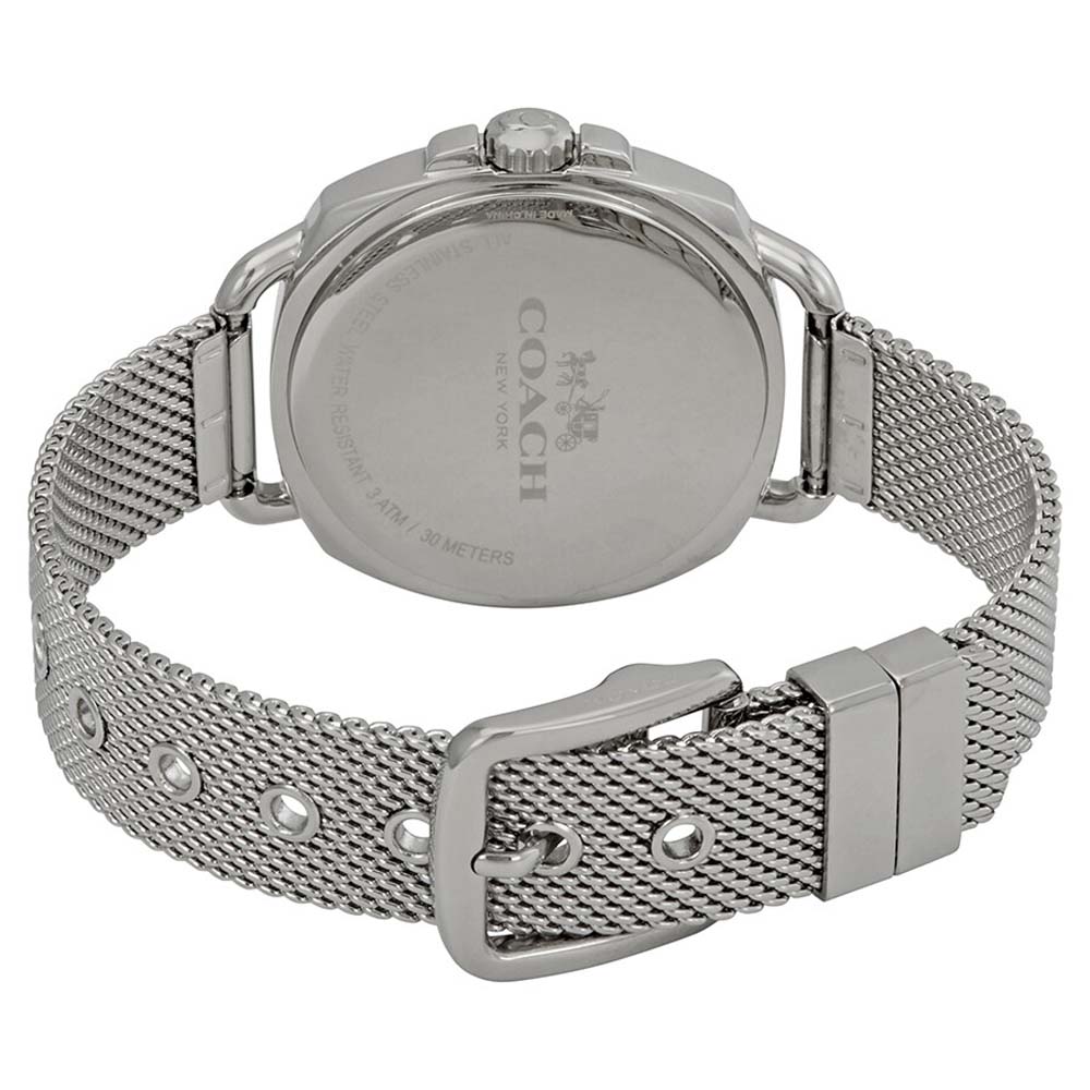 COACH 14502635 Tatum Stainless Steel Rose Dial  Women's Mesh Watch Coach