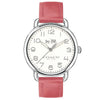 COACH 14502717 Delancey White Dial Pink Leather Women's Watch Coach