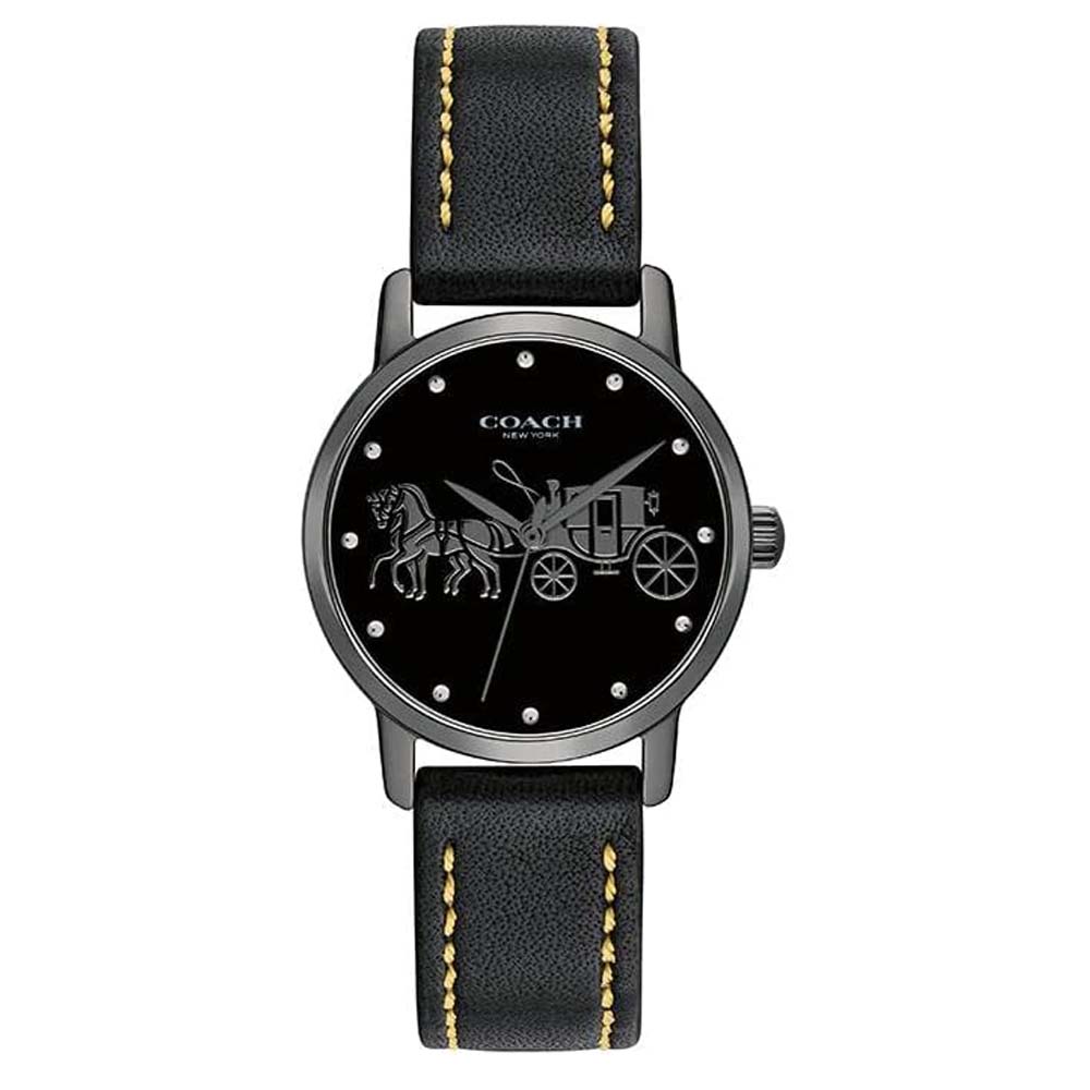 COACH 14502979 Grand Black Dial Women's Watch