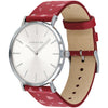 COACH 14503228 Perry Quartz White Dial Patterned Leather Women's Watch