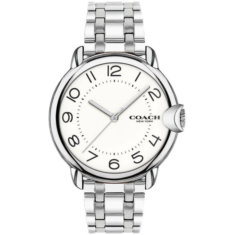 COACH 14503597 Arden Quartz White Dial Silver Women's Watch