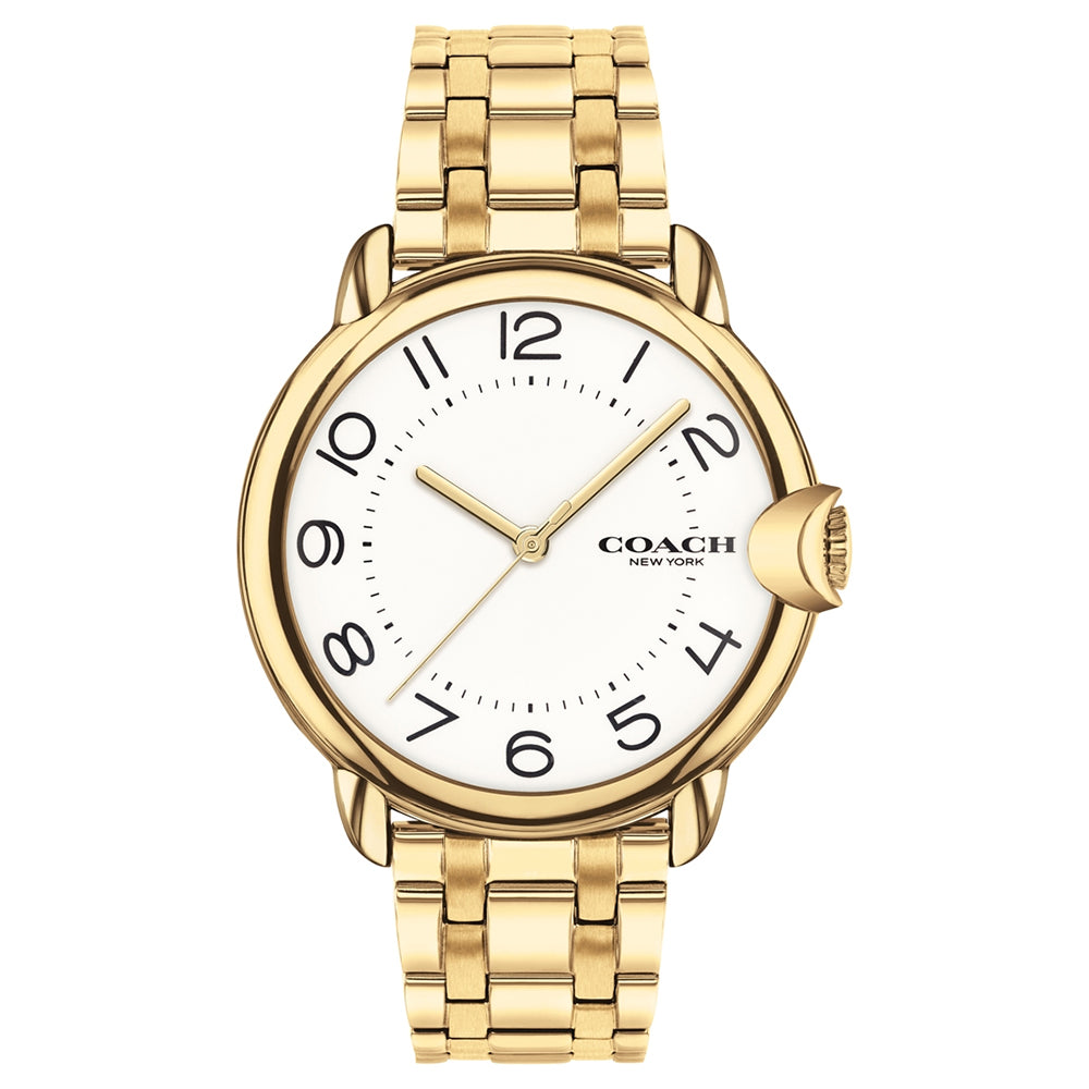 COACH 14503599 Arden Quartz White Dial Gold women's Watch