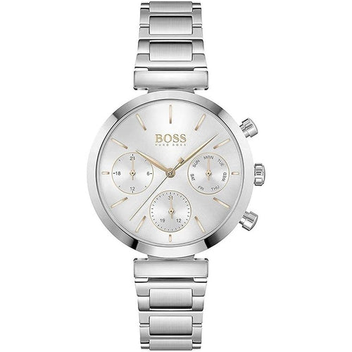 Hugo Boss Flawless Analogue Quartz Silver Stainless Steel Strap Women's Watch 1502530 Hugo Boss
