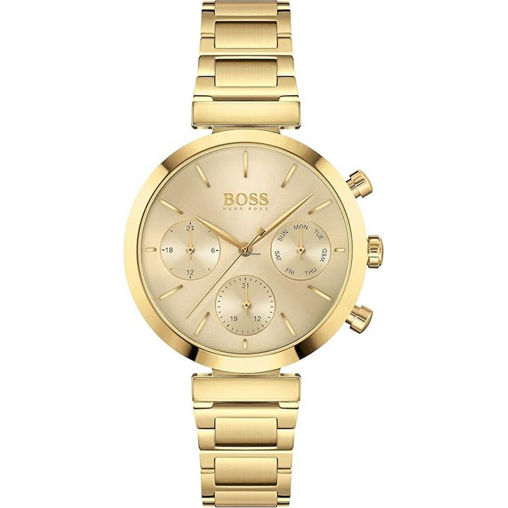 Hugo Boss Flawless Analogue Quartz Gold Stainless Steel Strap Women's Watch 1502532