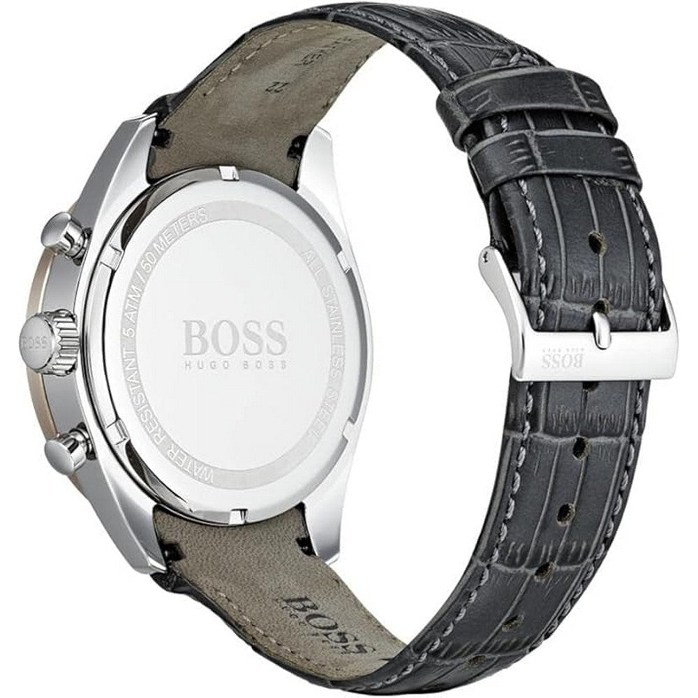 Hugo Boss Trophy Gray Leather Men's Watch 1513628