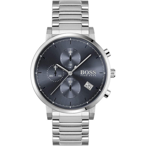 BOSS Chronograph Quartz Watch for Men with Silver Stainless Steel Bracelet